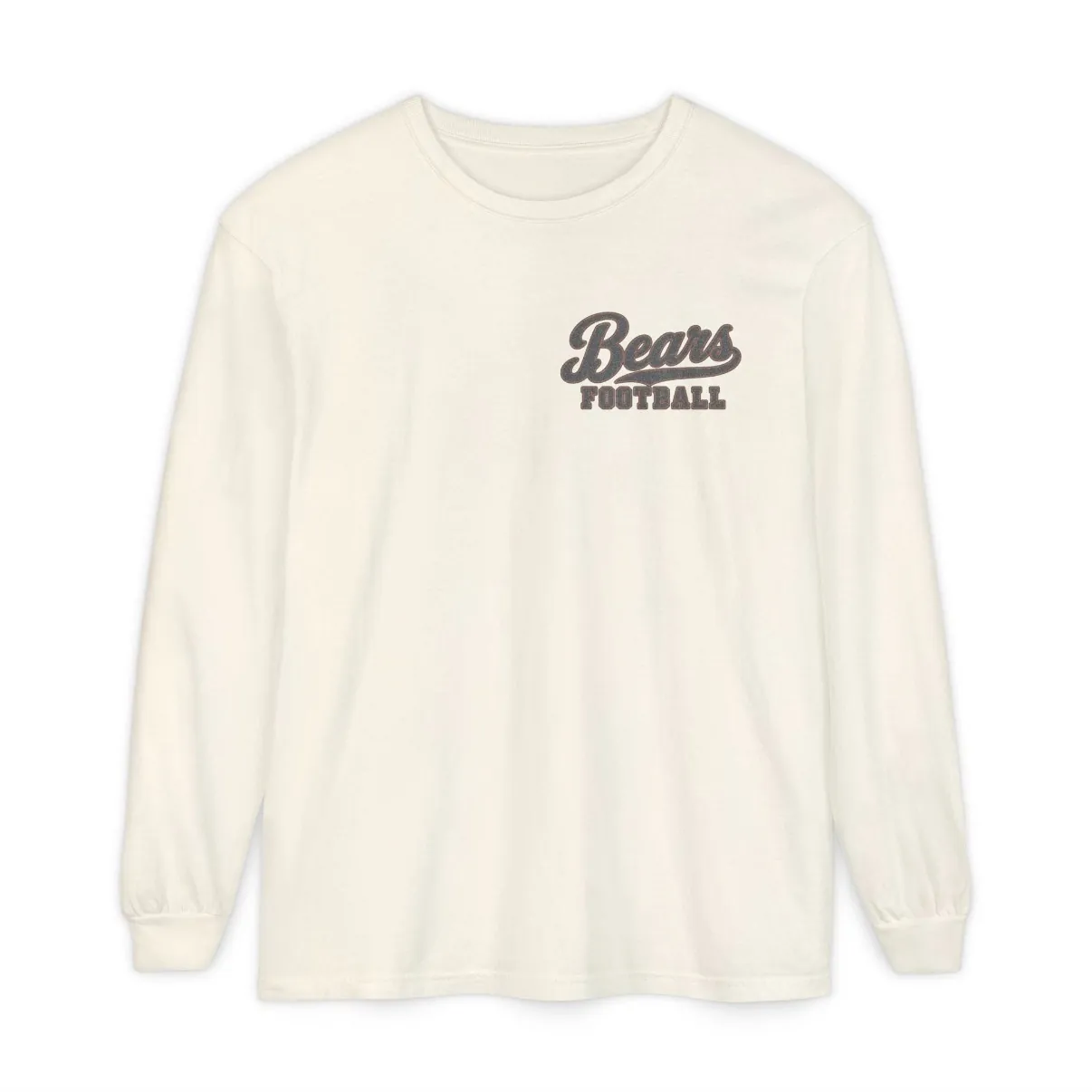 Bears Football Long Sleeve Tee in Ivory, front