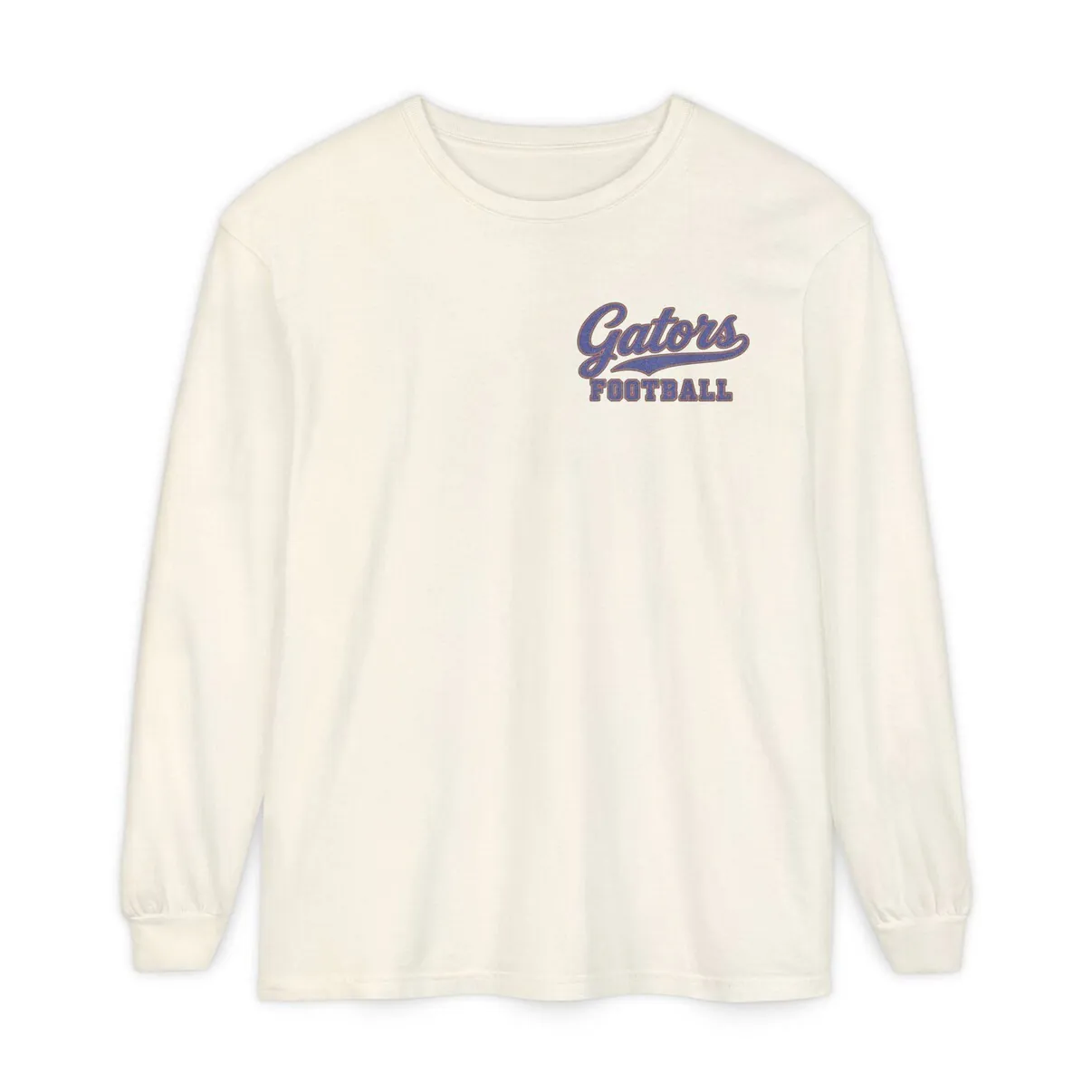 Gators Football Long Sleeve Tee in Ivory, front