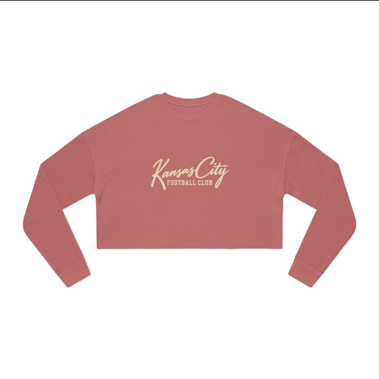 Mauve Kansas City Football Club women's cropped sweatshirt