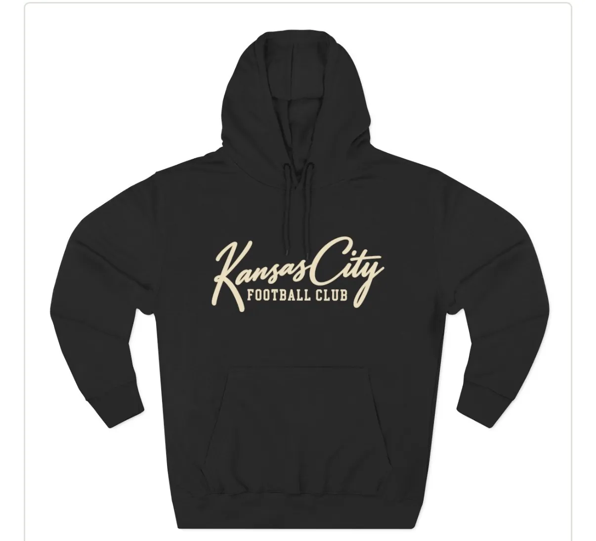 Kansas City Football Club Hoodie in Black, front