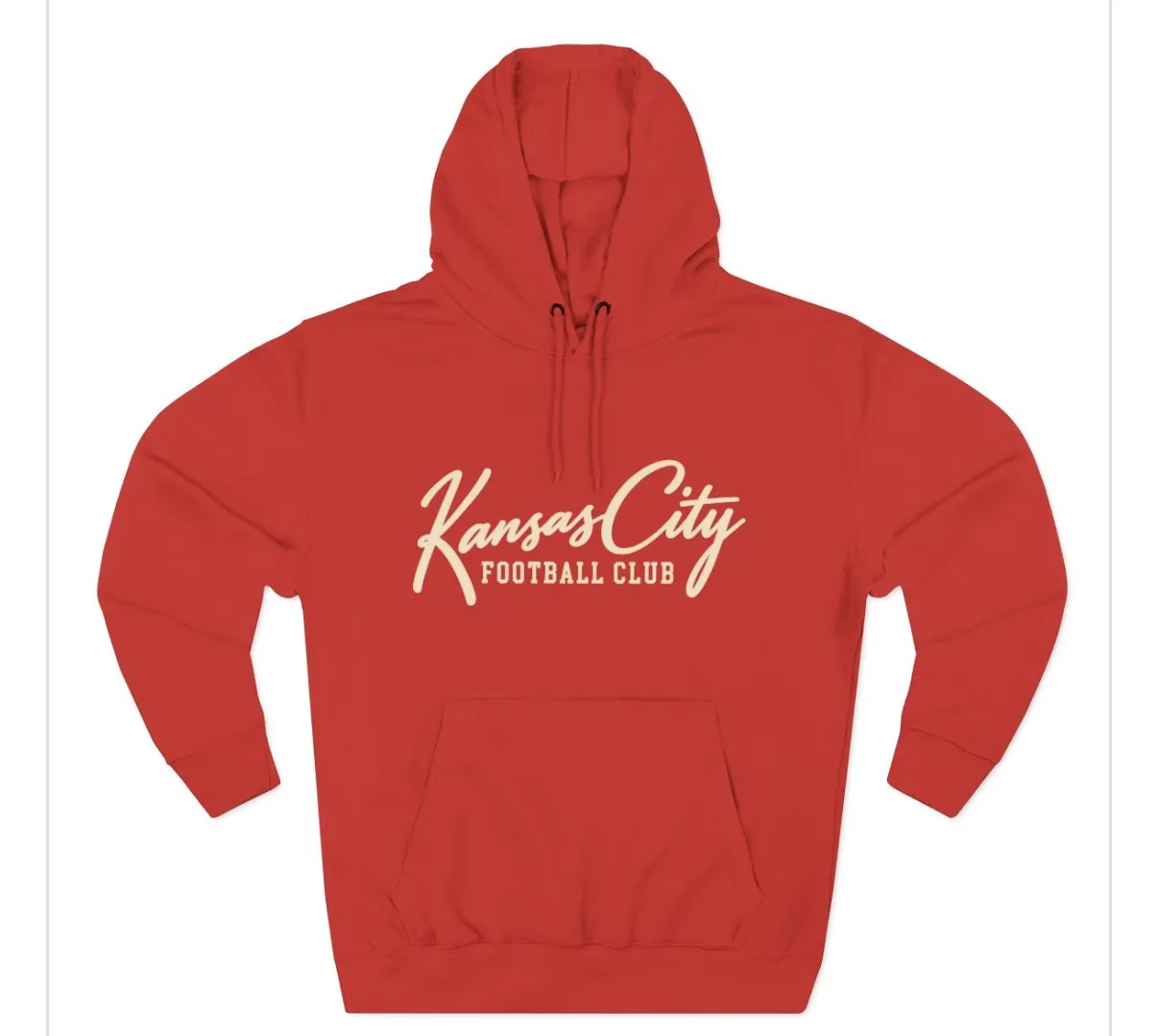 Kansas City Football Club Hoodie in Red, front