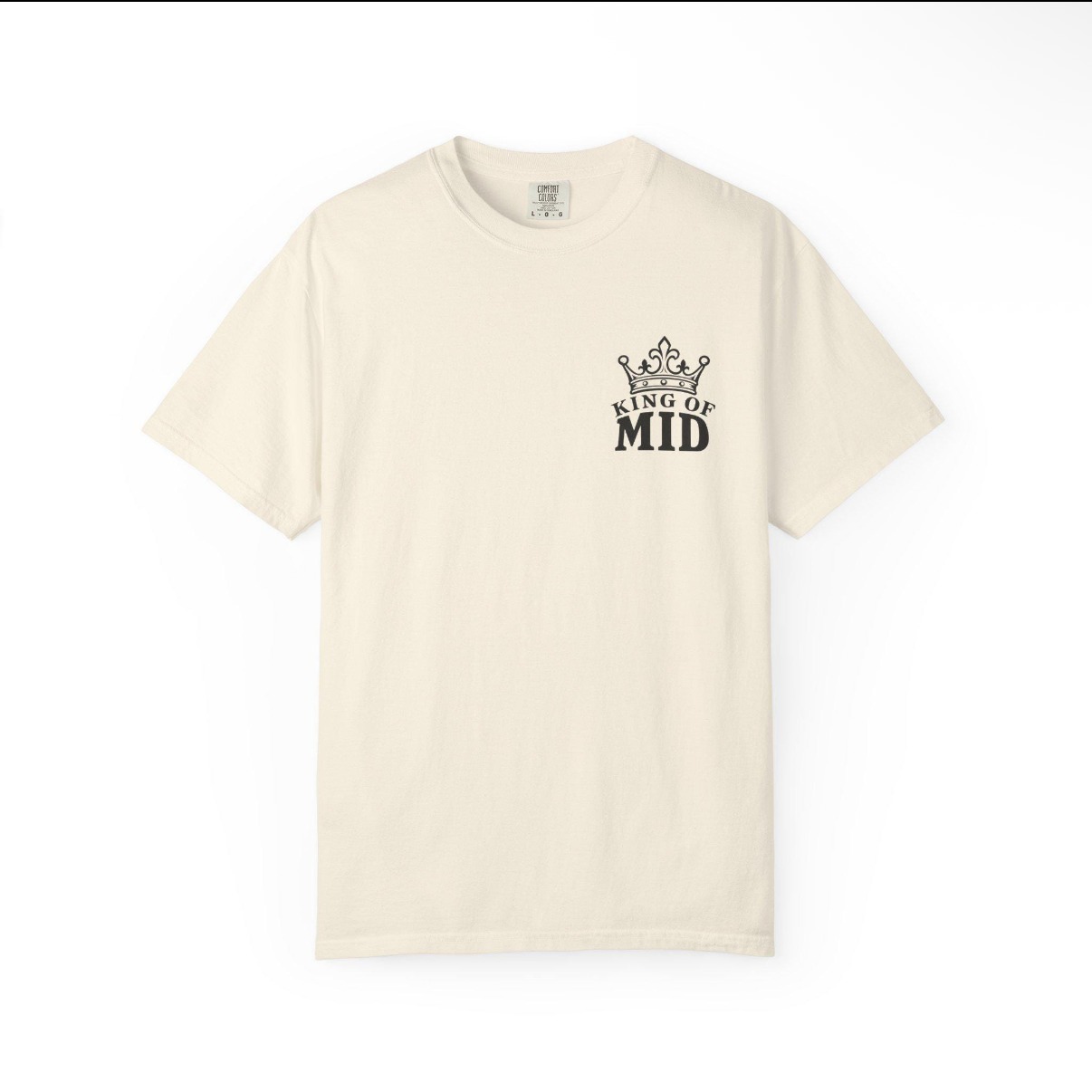 Ivory King of Mid tee, front