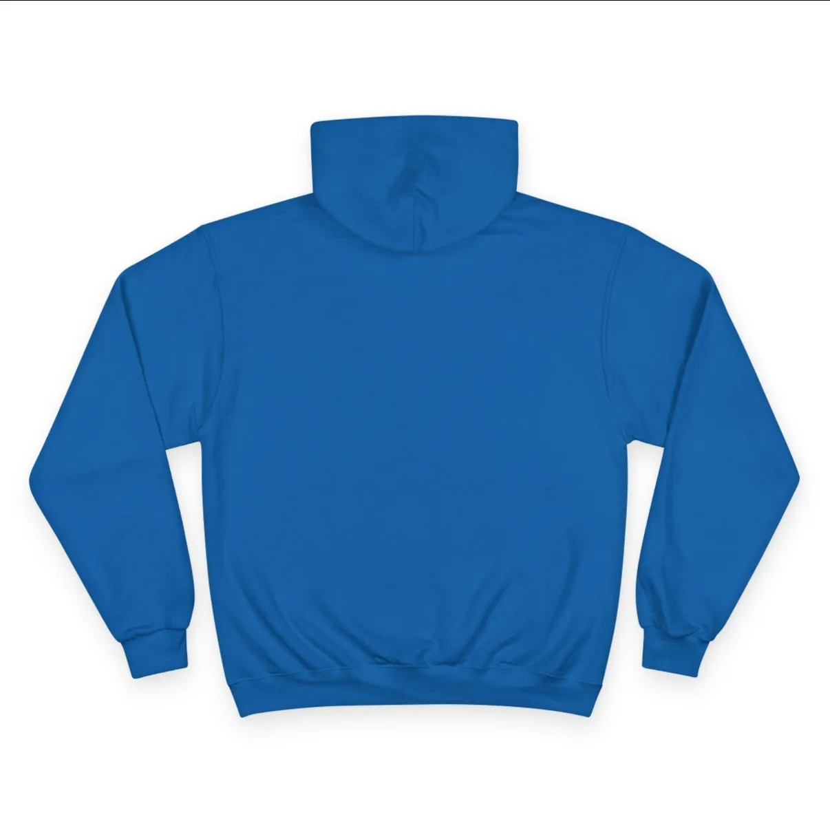 Kansas Basketball Champion Hoodie in Royal Blue, back